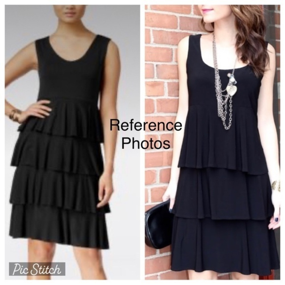 NWT Tiana B Tiered Velvet Dress